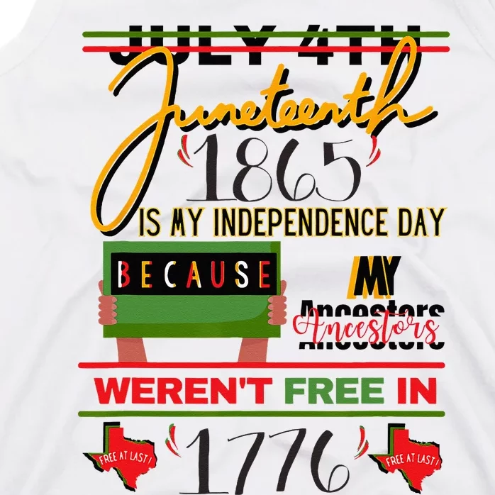 African American June 19th Independence Day Tee Tank Top