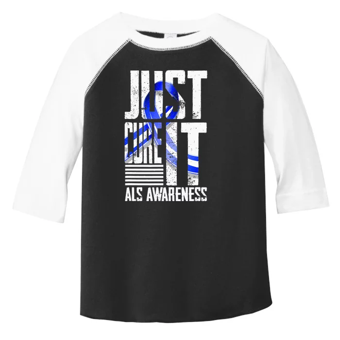 ALS Awareness Just Cure ALS funny support Toddler Fine Jersey T-Shirt