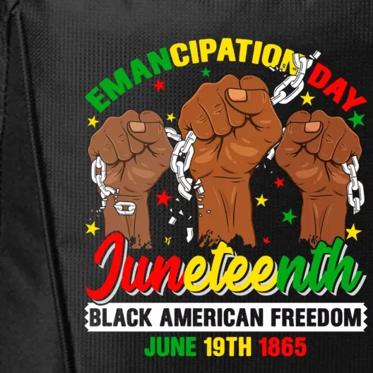 African American Juneteenth Freedom Black History June 19 Great Gift City Backpack