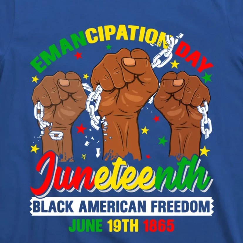 African American Juneteenth Freedom Black History June 19 Great Gift T-Shirt