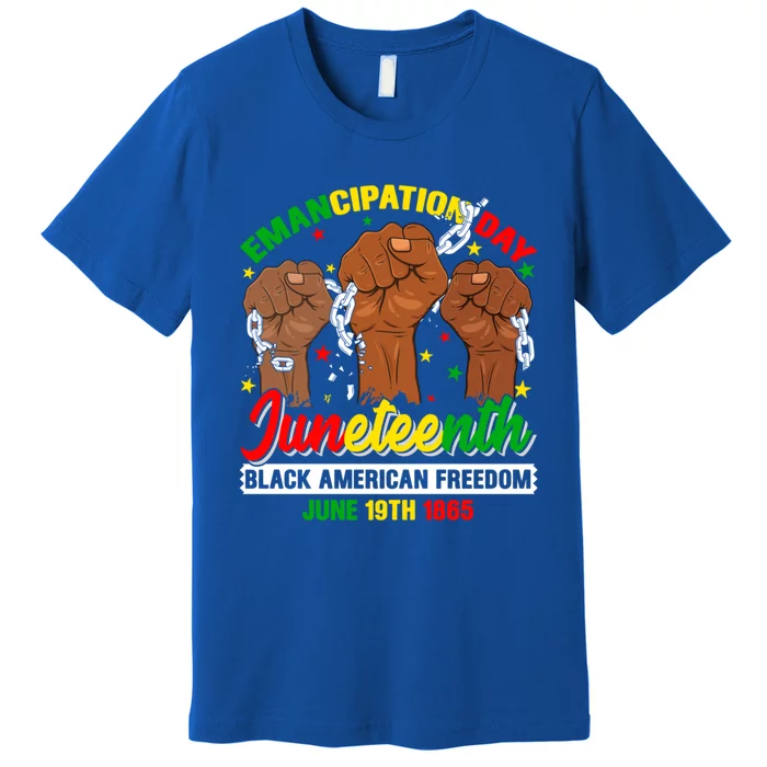 African American Juneteenth Freedom Black History June 19 Great Gift Premium T-Shirt