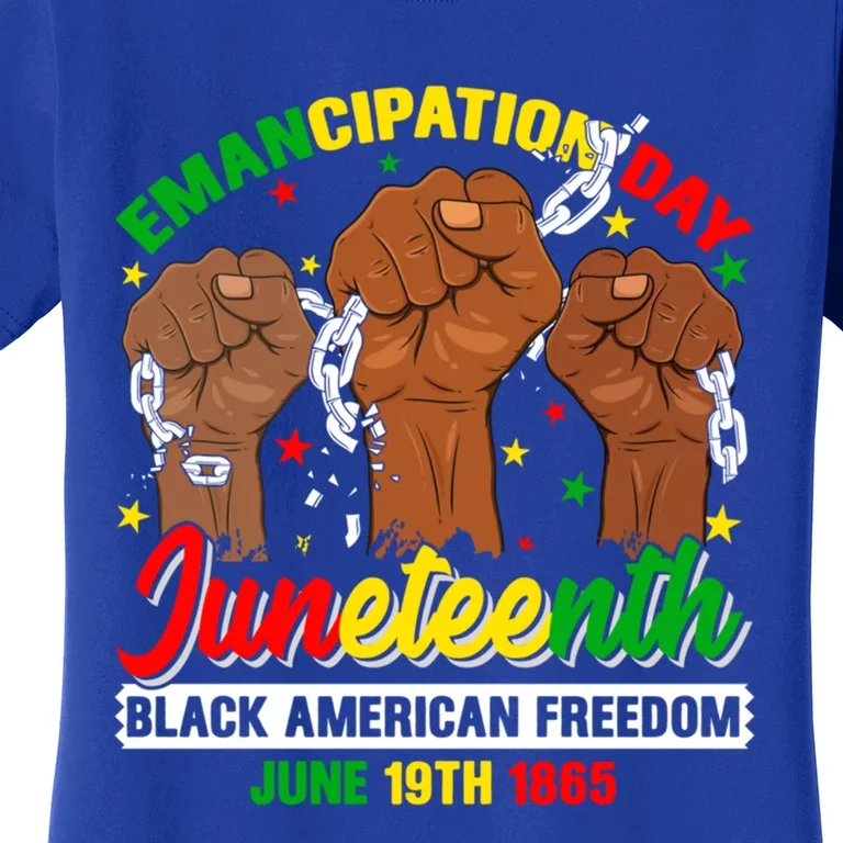 African American Juneteenth Freedom Black History June 19 Great Gift Women's T-Shirt