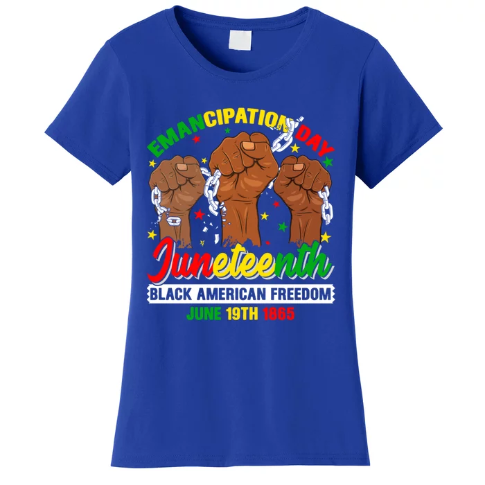 African American Juneteenth Freedom Black History June 19 Great Gift Women's T-Shirt