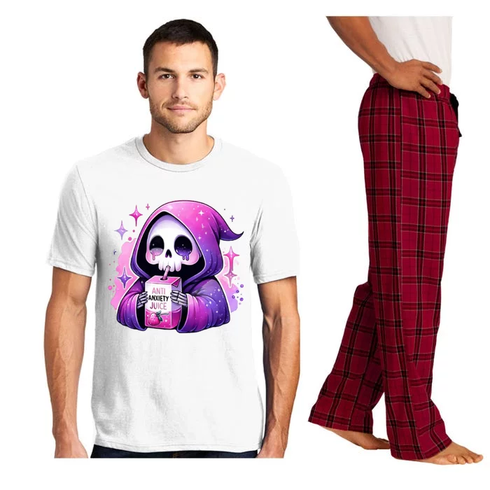 Anti Anxiety Juice Anxious Grim Reaper Halloween Pajama Set