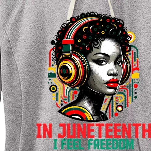 African American June 19th 1865 Women's Fleece Hoodie