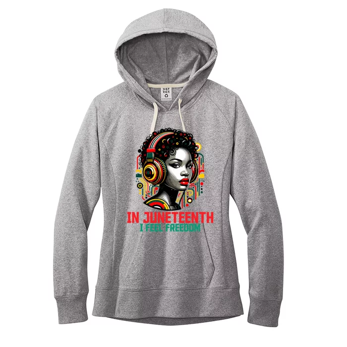 African American June 19th 1865 Women's Fleece Hoodie