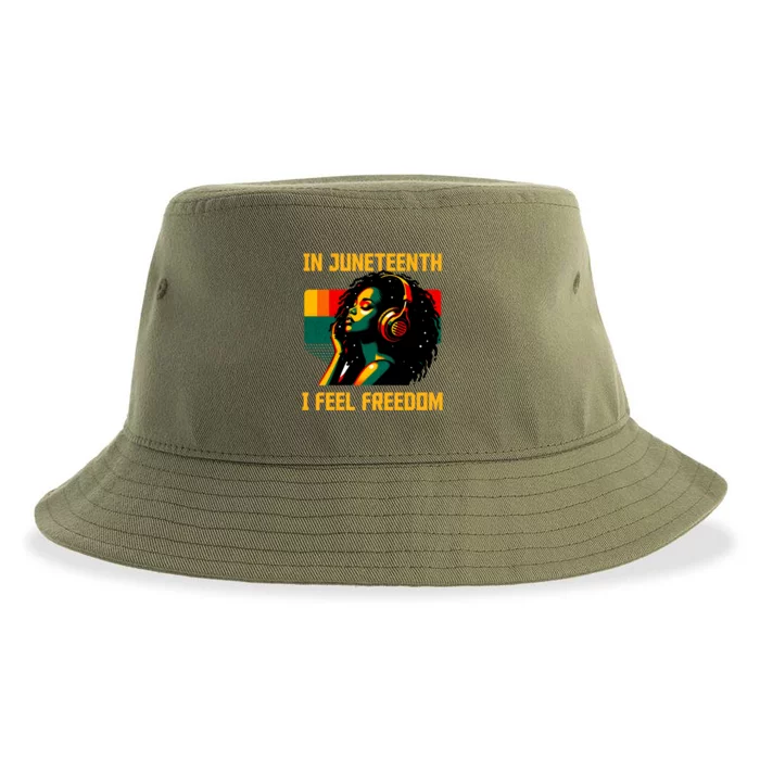 African American June 19th 1865 Sustainable Bucket Hat