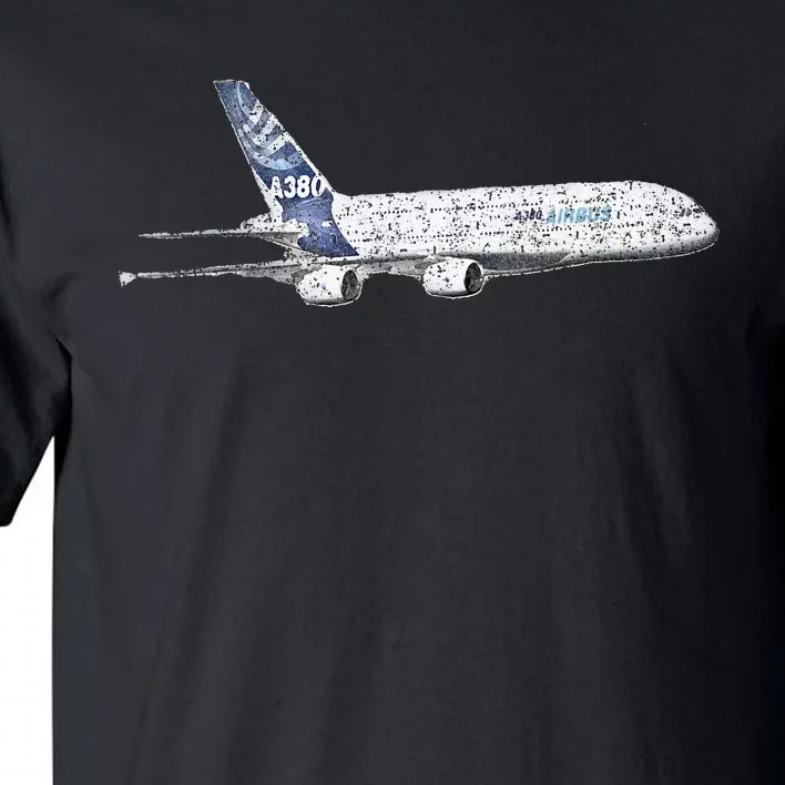 Airbus A380 Jet Airplane Airline Aviation Pilot Tall T-Shirt