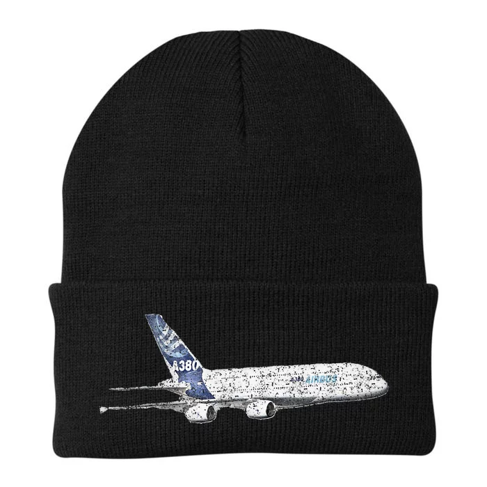 Airbus A380 Jet Airplane Airline Aviation Pilot Knit Cap Winter Beanie