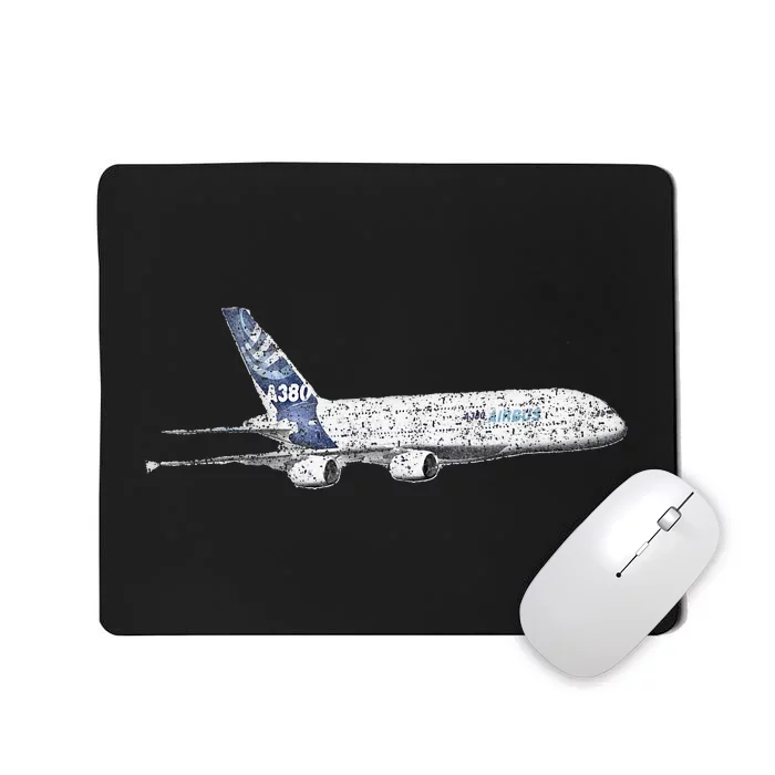 Airbus A380 Jet Airplane Airline Aviation Pilot Mousepad