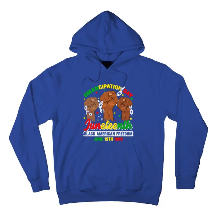 African American Juneteenth Freedom Black History June 19 Great Gift Tall Hoodie