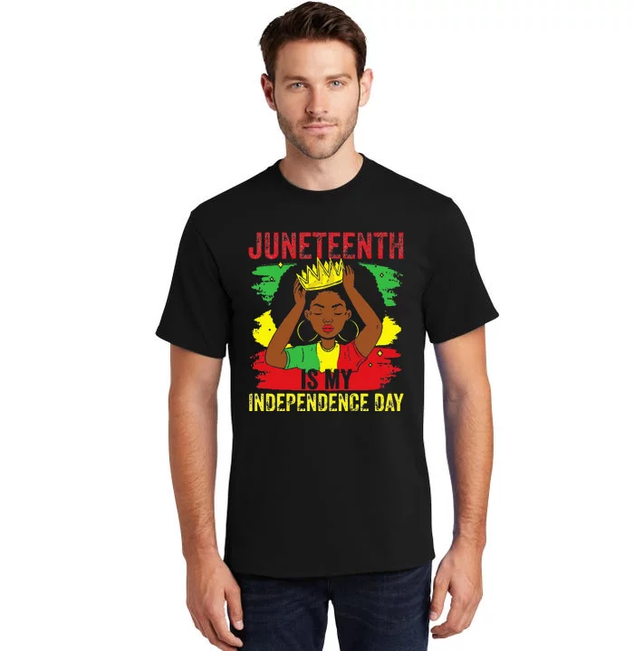 African American Juneteenth Is My Independence Day Tall T-Shirt