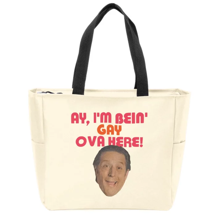 Anthony Atamanuik Kaz Wwdits Spoilers Ay Im Bein Gay Ova Here Zip Tote Bag