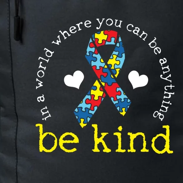 Autism Awareness Kindness Ribbon Heart Meaningful Gift Daily Commute Backpack