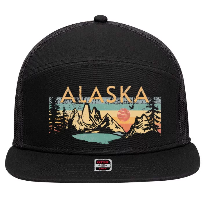 Alaska 7 Panel Mesh Trucker Snapback Hat