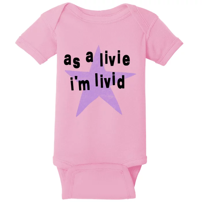 As A Live Im Livid Baby Bodysuit