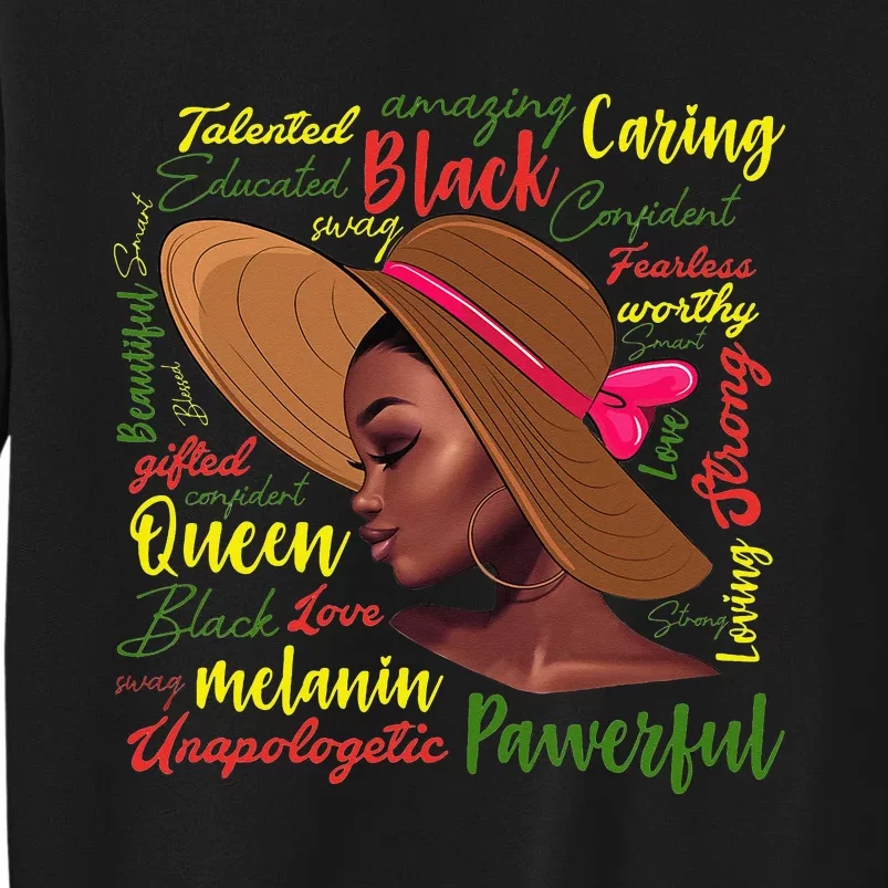 African American Ladies Juneteenth African Black History Tall Sweatshirt