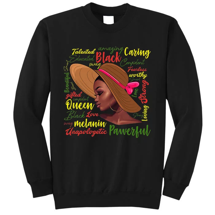 African American Ladies Juneteenth African Black History Tall Sweatshirt