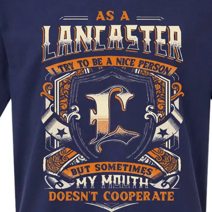 As A Lancaster I Try To Te A Good Person Sueded Cloud Jersey T-Shirt