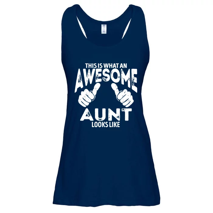 Awesome Aunt Looks Like Ladies Essential Flowy Tank