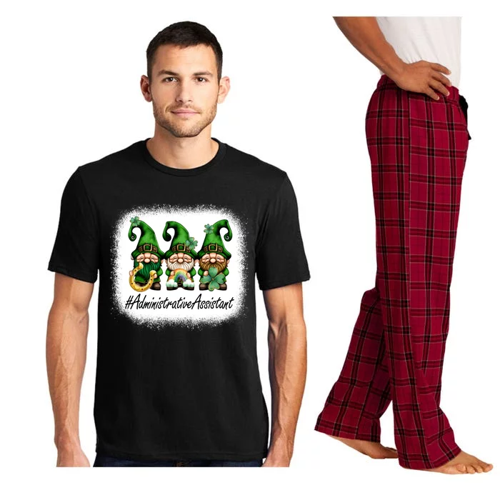 Administrative Assistant Lucky Gnomes St Patricks Day Funny Gift Pajama Set