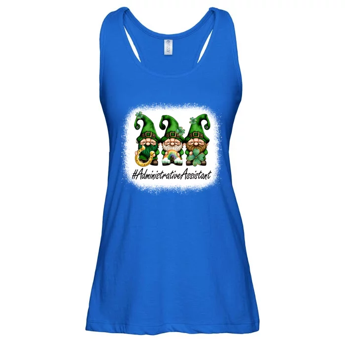 Administrative Assistant Lucky Gnomes St Patricks Day Funny Gift Ladies Essential Flowy Tank