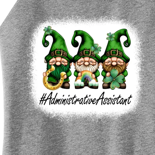 Administrative Assistant Lucky Gnomes St Patricks Day Funny Gift Women’s Perfect Tri Rocker Tank