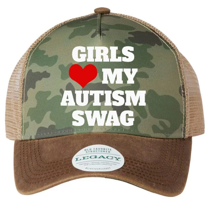 Autism Awareness Love My Autism Swag Funny Legacy Tie Dye Trucker Hat