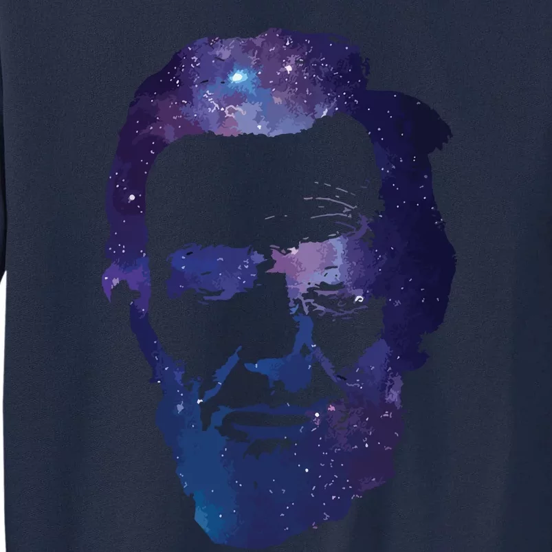 Abe Abraham Lincoln Galaxy Retro President 4th Of July Tall Sweatshirt