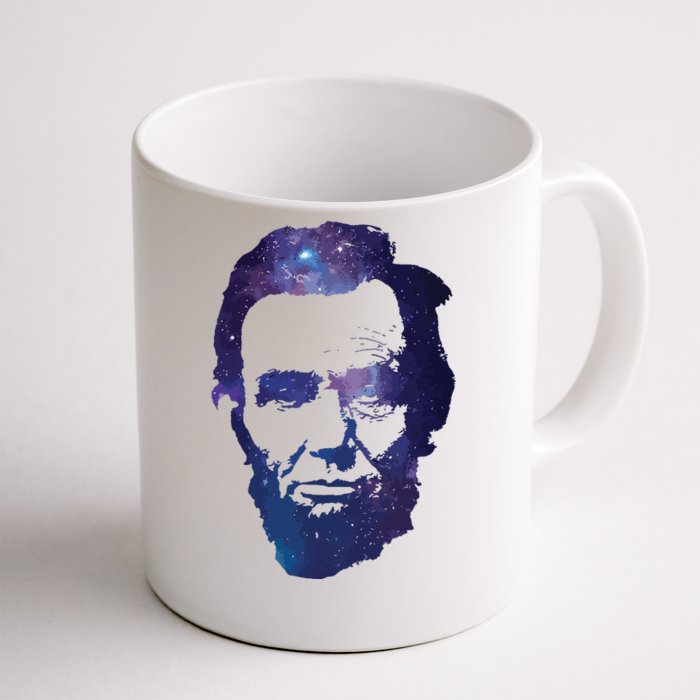 Abe Abraham Lincoln Galaxy Retro President 4th Of July Front & Back Coffee Mug