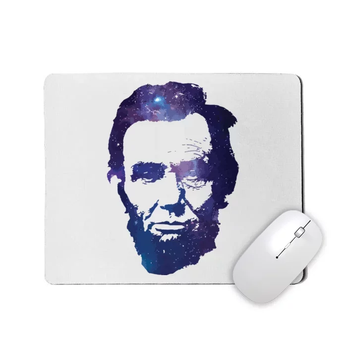 Abe Abraham Lincoln Galaxy Retro President 4th Of July Mousepad