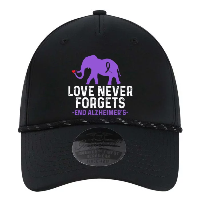 Alzheimers Awareness Love Never Forgets End Alzheimer's Great Gift Performance The Dyno Cap