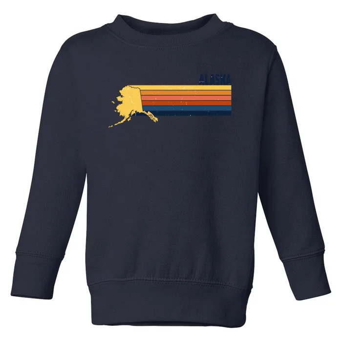 Retro Vintage Alaska Toddler Sweatshirt