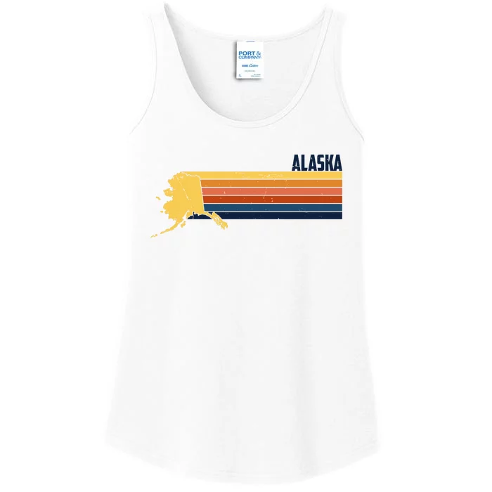 Retro Vintage Alaska Ladies Essential Tank