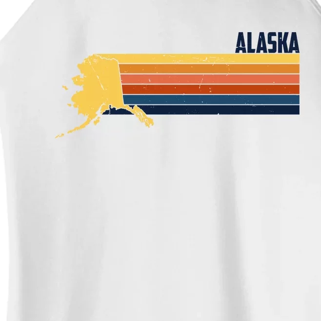 Retro Vintage Alaska Women’s Perfect Tri Rocker Tank