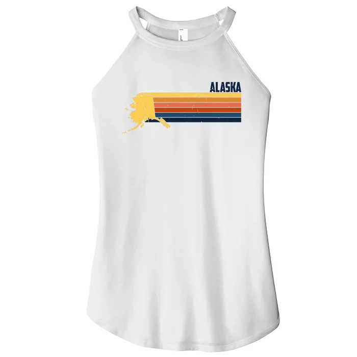 Retro Vintage Alaska Women’s Perfect Tri Rocker Tank