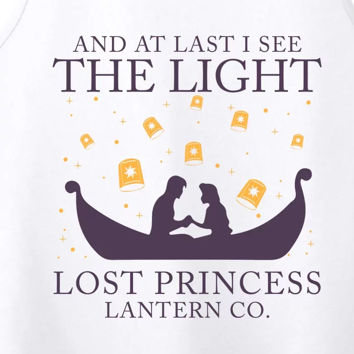 And At Last I See The Light Retro Rapunzel Lost Princess Performance Tank