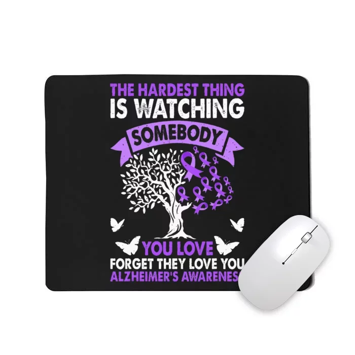 AlzheimerS Awareness Love Support Purple Ribbon Month Mousepad