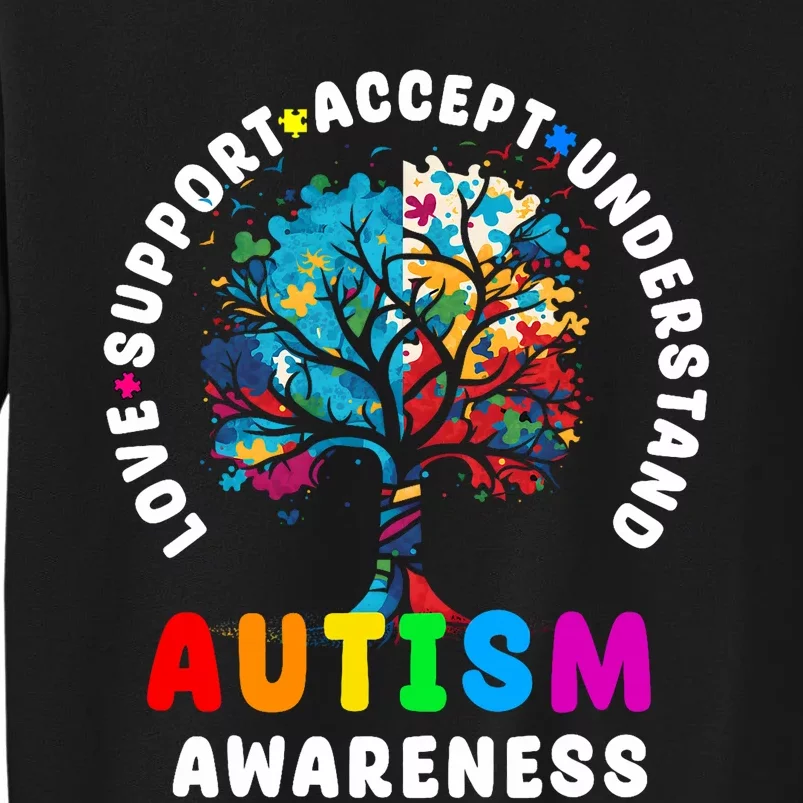 Autism Awareness Love Support Accept Understand Autism Sweatshirt