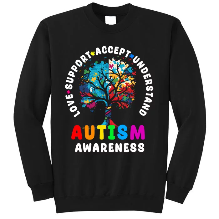 Autism Awareness Love Support Accept Understand Autism Sweatshirt