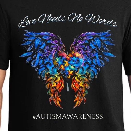 Autism Awareness Love Needs No Words Neurodiversity Pajama Set