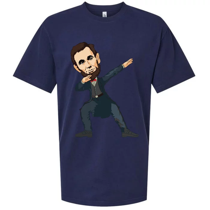 Abraham Abe Lincoln Dabbing Dab Dance 4th Of July Gift Sueded Cloud Jersey T-Shirt