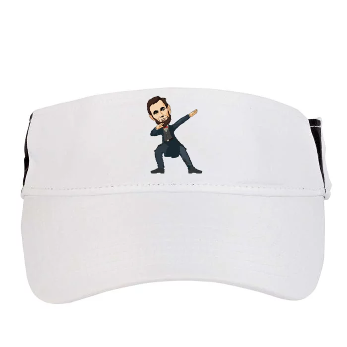 Abraham Abe Lincoln Dabbing Dab Dance 4th Of July Gift Adult Drive Performance Visor