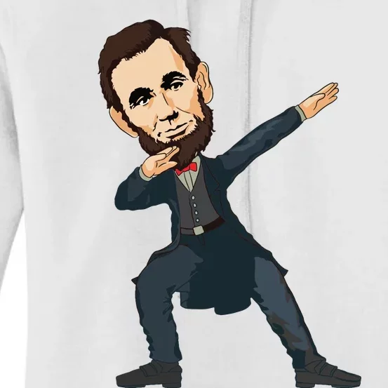 Abraham Abe Lincoln Dabbing Dab Dance 4th Of July Gift Women's Pullover Hoodie