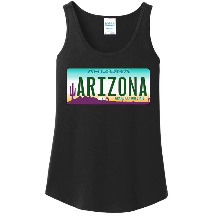 Arizona AZ License Plate Classic Ladies Essential Tank