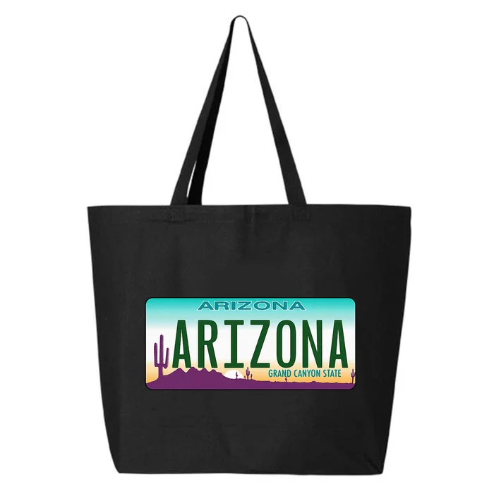 Arizona AZ License Plate Classic 25L Jumbo Tote