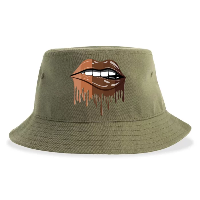 African American Lips Juneteenth Black Queen Meaningful Gift Sustainable Bucket Hat