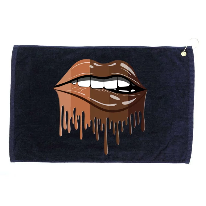 African American Lips Juneteenth Black Queen Meaningful Gift Grommeted Golf Towel