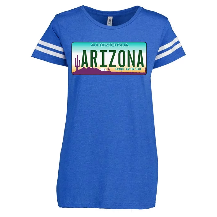 Arizona AZ License Plate Classic Enza Ladies Jersey Football T-Shirt