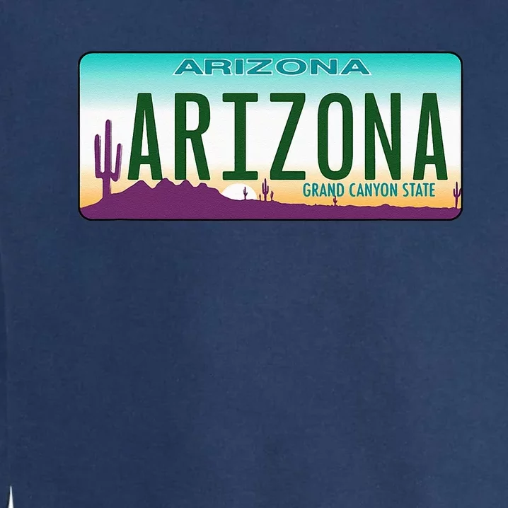 Arizona AZ License Plate Classic Garment-Dyed Sweatshirt